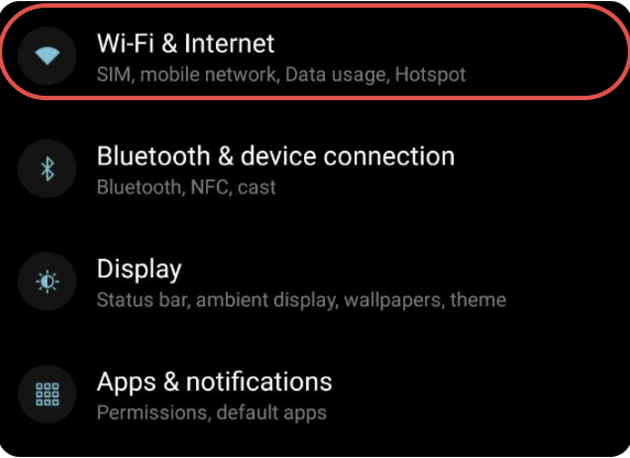 Configurações *mobile_border
