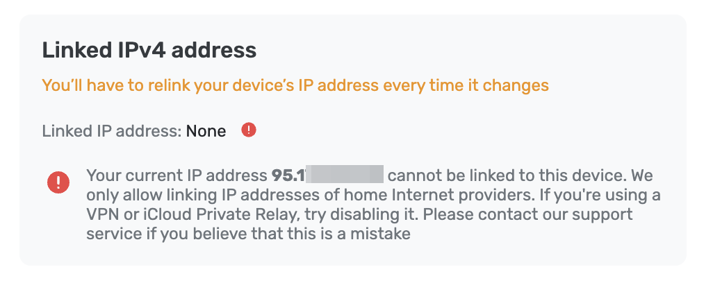 Bağlı IPv4 adresi *border